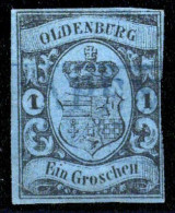 1859, Altdeutschland Oldenburg, 6 A, Gest. - Oldenburg