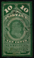 ETATS-UNIS D'AMERIQUE 1865 O AMINCI-THINNED - Dagbladzegels