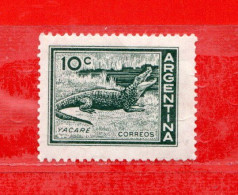 (Mn1)  Argentina - ** 1959 - Alligator, Yvert  602.   MNH. - Neufs