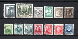 España   1931-35   .-   Y&T  Nº    509-516-522-526-528-528A/533   ( A ) - Usados