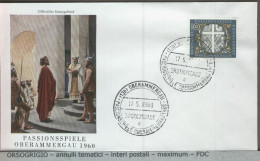 GERMANY - FDC 1960 - PASSIONSSPIELE  OBERAMMERGAU - 1948-1960