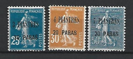 Timbre De Colonie Française Levant Neuf * N 32 / 34 - Unused Stamps