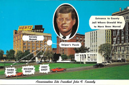 Cp Dallas, Site De L'assassinat Du Président Kennedy, Reconstitution Des Faits - Dallas