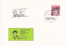 TRANSPORT, BUSS, MOBILE POST OFFICE POSTAMRK ON EXHIBITION SPECIAL COVER, 1978, SWITZERLAND - Bus