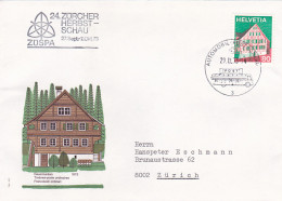 TRANSPORT, BUSS, MOBILE POST OFFICE POSTMARK ON COMMON STAMP ISSUE- HOUSE, COVER FDC, 1973, SWITZERLAND - Bus