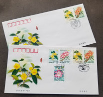 China Malaysia Joint Issue Rare Flowers 2002 Plant Flora Flower (joint FDC) *dual PMK - Storia Postale