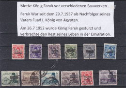 ÄGYPTEN - EGYPT - EGYPTIAN - MONARCHIE - KÖNIG FARUK PORTRÄT 1953 GESTEMPELT - USED - Usados