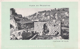 PALESTINE - FONTAINE DE SILOÉ - PUBLICITÉ CHOCOLATERIE D'AIGUEBELLE - Palästina