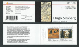 Finland Finnland Finlande 1999 Hugo Simberg Painting Set Of 2 Stamps In Block In Booklet Mint - Carnets