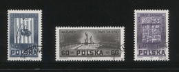 POLAND 1962 MONUMENTS TO AUSCHWITZ TREBLINKA MAJDANEK USED WW2 NAZI GERMANY THIRD REICH DEATH CAMPS Judaica Militeria - Usati (senza Tab)