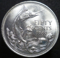 Bahamas - 50 Cents 1969 - Blue Marlin - KM# 7 - Bahama's