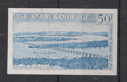 COTE D'IVOIRE - 1963 - PA N°YT. 26 - Pont - Essai Non Dentelé / Imperf. Essay - Neuf Luxe ** / MNH - Côte D'Ivoire (1960-...)