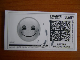 France Montimbrenligne Sur Fragment Smile - Francobolli Stampabili (Montimbrenligne)