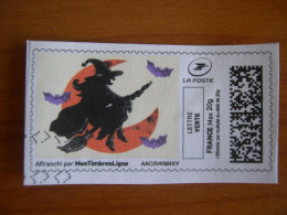 France Montimbrenligne Sur Fragment Sorcière - Druckbare Briefmarken (Montimbrenligne)