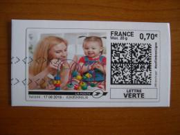 France Montimbrenligne Sur Fragment Maman Bébé - Druckbare Briefmarken (Montimbrenligne)