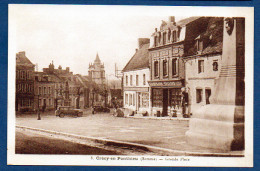 CRECY-EN PONTHIEU - GRANDE PLACE -  FRANCE - Crecy En Ponthieu