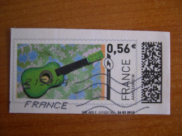 France Montimbrenligne Sur Fragment Guitare - Printable Stamps (Montimbrenligne)