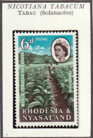 RHODESIE & NYASALAND - Congrès Mondial Sur Le Tabac - 1963 - MNH - Rhodésie & Nyasaland (1954-1963)