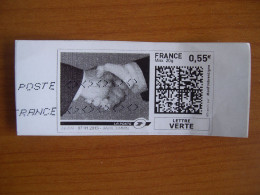 France Montimbrenligne Sur Fragment Pognée De Mains - Printable Stamps (Montimbrenligne)
