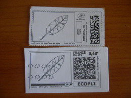 France Montimbrenligne Sur Fragment Plume LV + E - Francobolli Stampabili (Montimbrenligne)