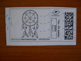France Montimbrenligne Sur Fragment Attrape Rêves - Printable Stamps (Montimbrenligne)