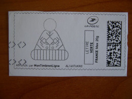 France Montimbrenligne Sur Fragment Bonnet - Printable Stamps (Montimbrenligne)