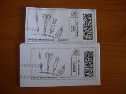 France Montimbrenligne Sur Fragment Outils De Bureau LV + E - Timbres à Imprimer (Montimbrenligne)