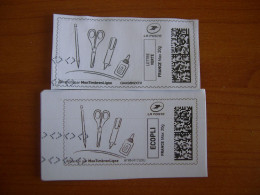 France Montimbrenligne Sur Fragment Outils De Bureau LV + E - Printable Stamps (Montimbrenligne)