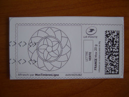 France Montimbrenligne Sur Fragment Rosace - Printable Stamps (Montimbrenligne)