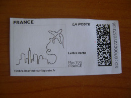 France Montimbrenligne Sur Fragment Avion Dans Le Ciel - Printable Stamps (Montimbrenligne)