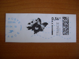France Montimbrenligne Sur Fragment Papillon - Printable Stamps (Montimbrenligne)