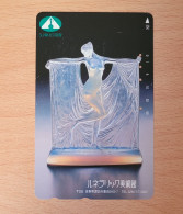 Télécarte Japonaise ART DECO René Lalique Suzanne Au Bain Verre Opalescent - Cine