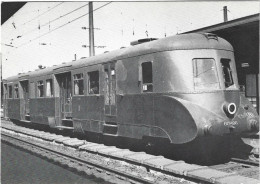 SNCB Bruxelles Midi Vers 1956 Autorail Type 608 édité A L'occasion  De La Mise En Service Braine Le Comte - Chemins De Fer, Gares