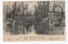 91 - LARDY - LA JUINE AU MOULIN DE GOUJON - ENFANTS FACE AU LAVOIR - 1905 - Lardy