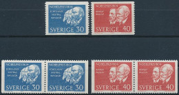 Sweden, Mi 529-530 ** MNH / José Echegaray, Frédéric Mistral, John William Strutt Rayleigh, William Ramsay, Ivan Pavlov - Prix Nobel