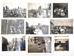WW2 Era Boy Scouts éclaireurs Lot Of 9 Original Photos - 1939-45