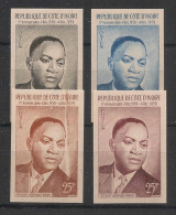 COTE D'IVOIRE - 1959 - N°YT. 180 - Houphouet-Boigny - 4 Essais Non Dentelé / Imperf. Essays - Neuf Luxe ** / MNH - Côte D'Ivoire (1960-...)