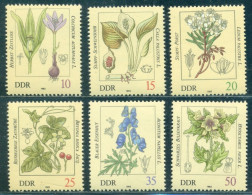 1982 Poisonous Plants,autumn Crocus,devil's Helmet,henbane,bryony,DDR,2691,MNH - Giftige Planten