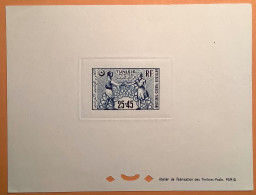 TUNISIE 1950 #336 25f+45f Fond D‘ Entraide Franco-tunisien épreuve De Luxe Rare (France Amitié - Unused Stamps