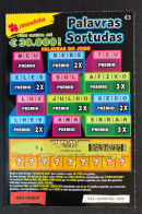 114 D, Lottery Tickets, Portugal, « Raspadinha », « PALAVRAS SORTUDAS Pode Ganhar Até € 30.000 », Nº 542 - Billets De Loterie