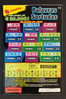 114 D, Lottery Tickets, Portugal, « Raspadinha », « PALAVRAS SORTUDAS Pode Ganhar Até € 30.000 », Nº 542 - Billets De Loterie