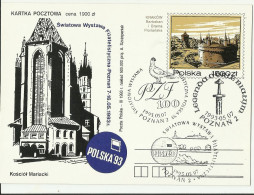 Poland 1993 - World Philatelic Exhibition , Poznań 93 - Lettres & Documents