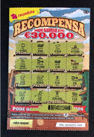 114 D, Lottery Ticket, Portugal, « Raspadinha », « SUPER RECOMPENSA Pode Ganhar Até €50.000 », Nº 556 - Billets De Loterie