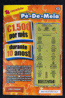114 D, Lottery Tickets, Portugal, « Raspadinha », « Instant Lottery », « Pé-de-Meia », Nº 543 - Billets De Loterie