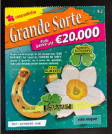 114 E, Lottery Tickets, Portugal, « Raspadinha », « Instant Lottery », « GRANDE SORTE Pode Ganhar Até €20.000... » # 547 - Billets De Loterie