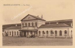 CPA Braine-le-Comte - La Gare - Non Circulée - Divisée - Animée - Braine-le-Comte