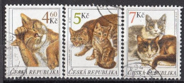 CZECH REPUBLIC 204-206,used,falc Hinged,cats - Usati