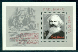 1983 Karl Marx,german Philosopher,DDR,Bl.71,MNH - Karl Marx