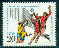 1983 Volleyball,Children And Youth Spartakiade,sport,DDR,2815,MNH - Pallavolo