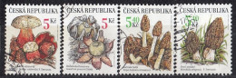 CZECH REPUBLIC 260-263,used,falc Hinged,mushrooms - Usati